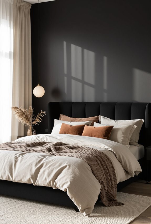 black and warm neutrals