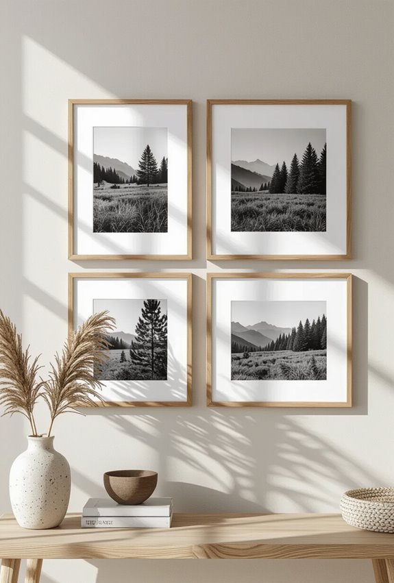 black and white wood harmony