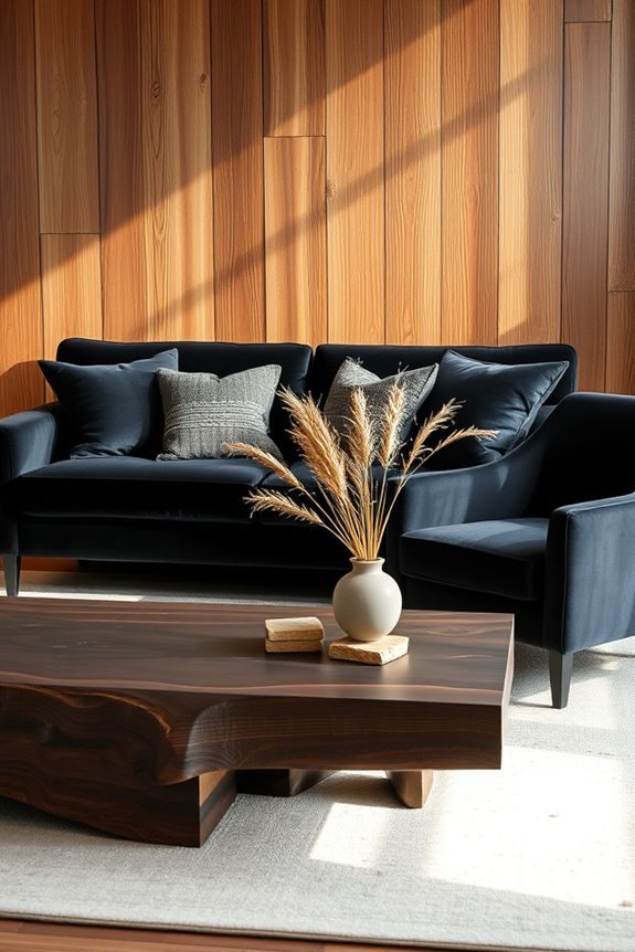 black and wood elegance