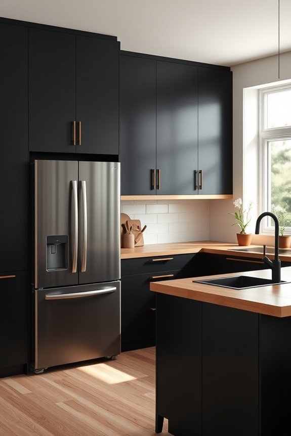 black and wood harmony