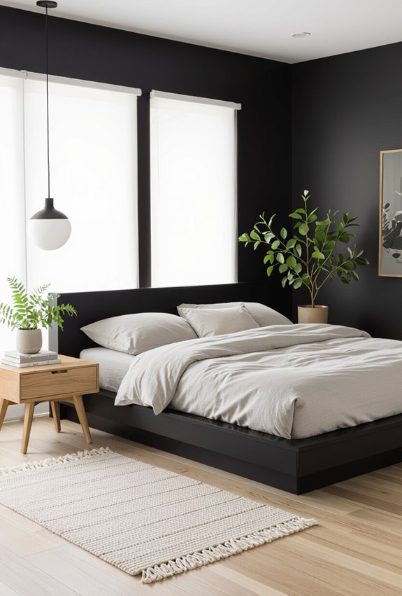 black and wood harmony