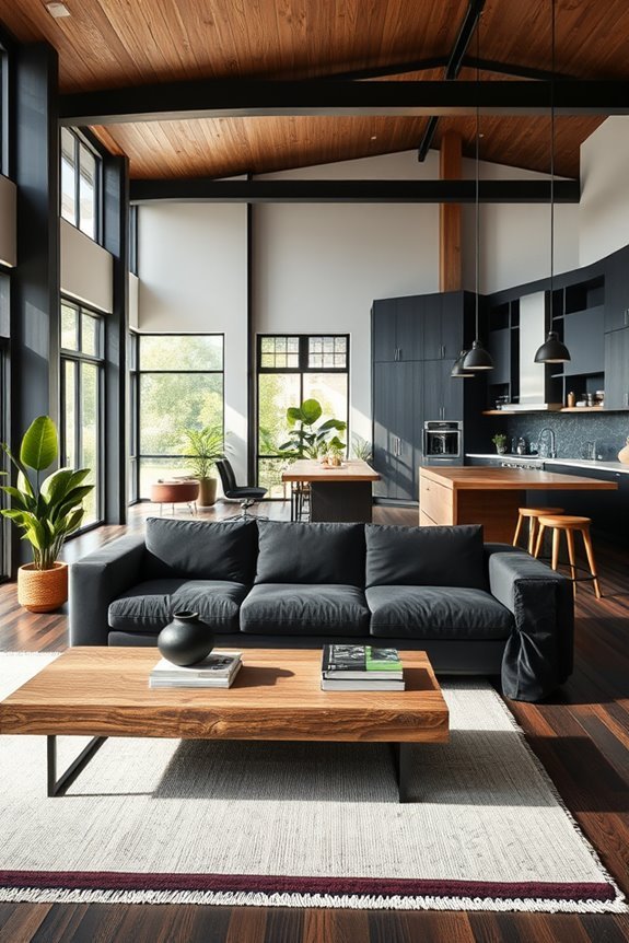 black and wood harmony