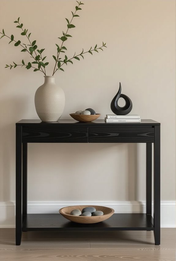 black console layered neutrals