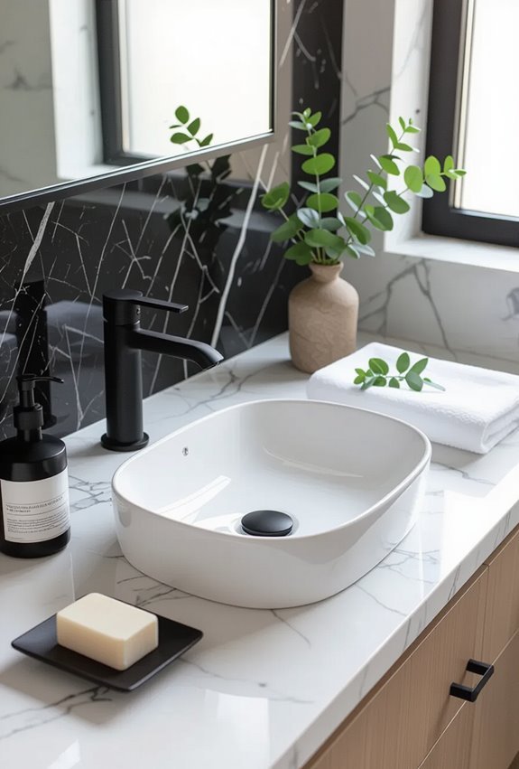 black granite marble harmony