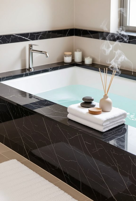 black granite spa retreat