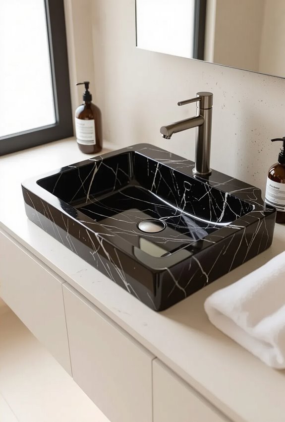 black marble sink focalpoint