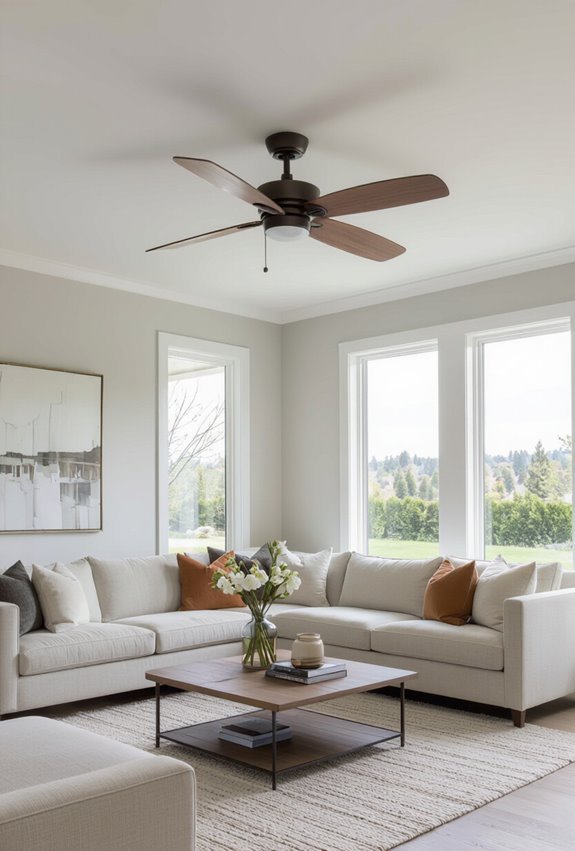 blades match ceiling color