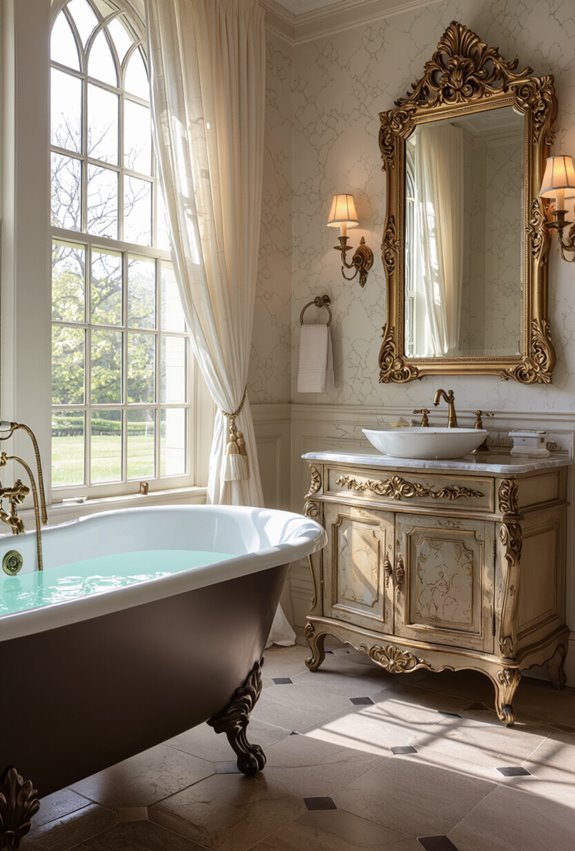 blend antique and reproduction pieces
