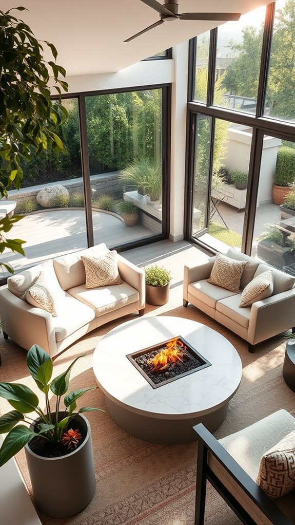 blending indoor and outdoor spaces