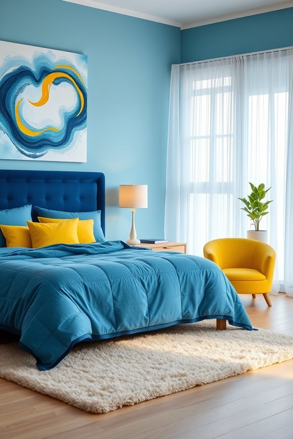 blue and yellow harmony