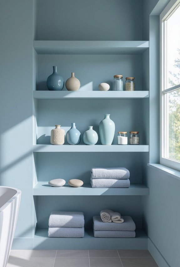 blue grey textured styling