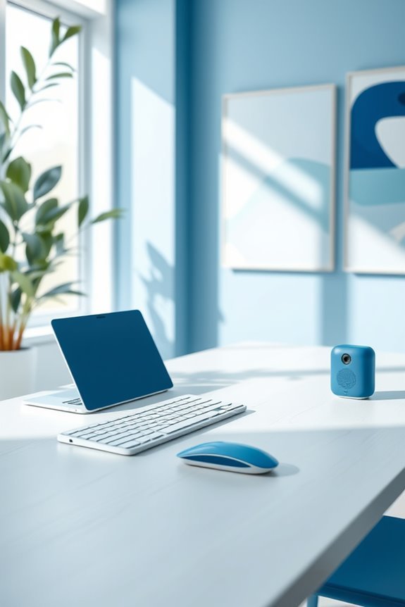 blue tech accessories enhance productivity