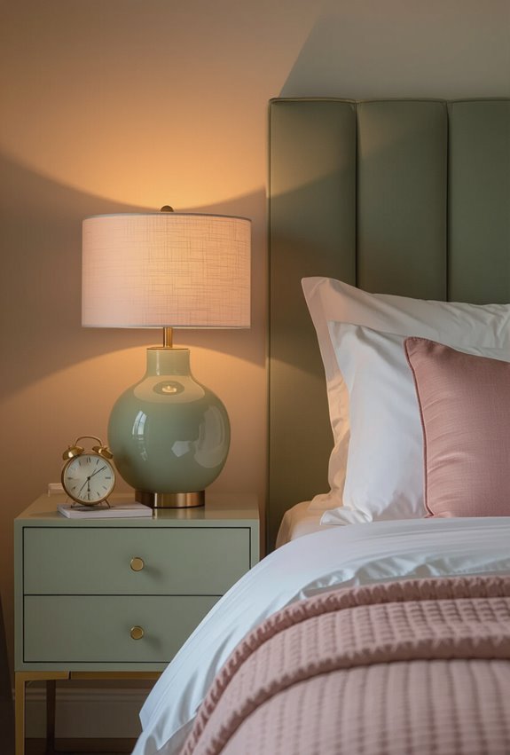 blush pendants sage sconces
