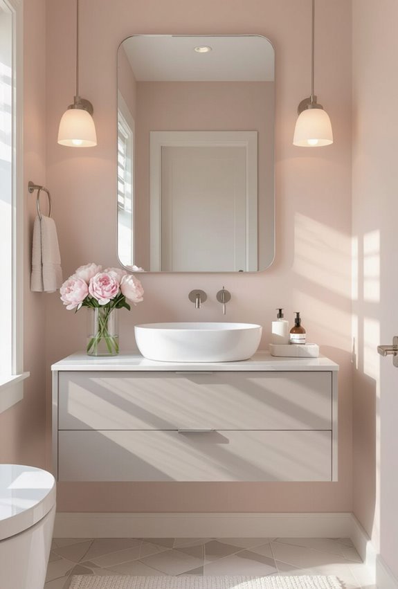 blush pink and gray elegance
