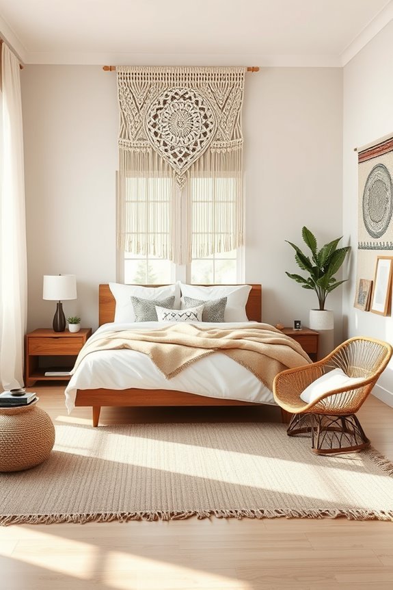 bohemian bedroom style elements