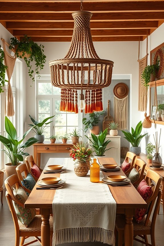 bohemian chandelier design ideas