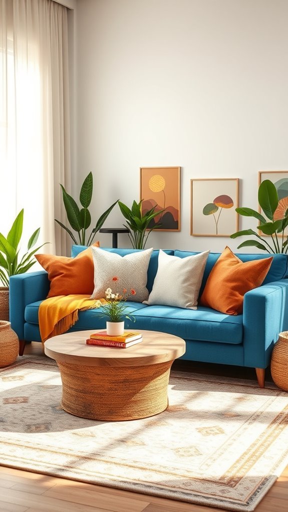 bohemian chic living room