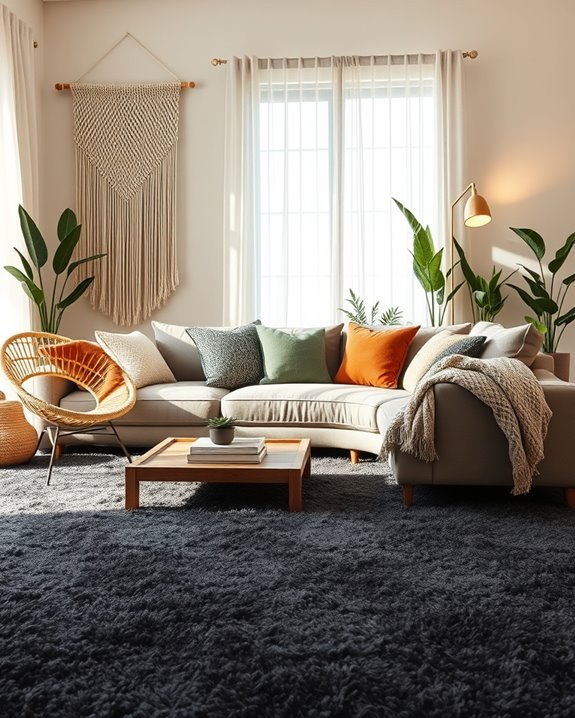 bohemian living room transformation