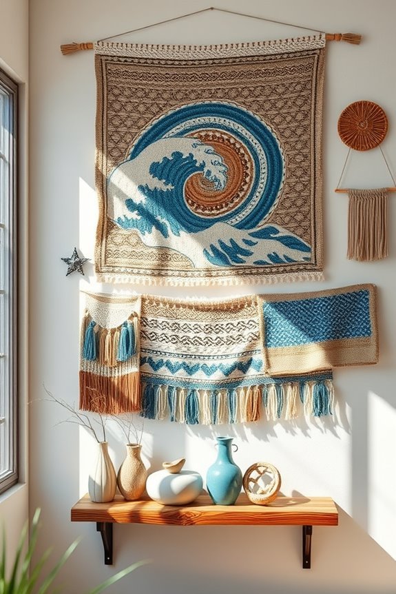 bohemian vibrant wall tapestries