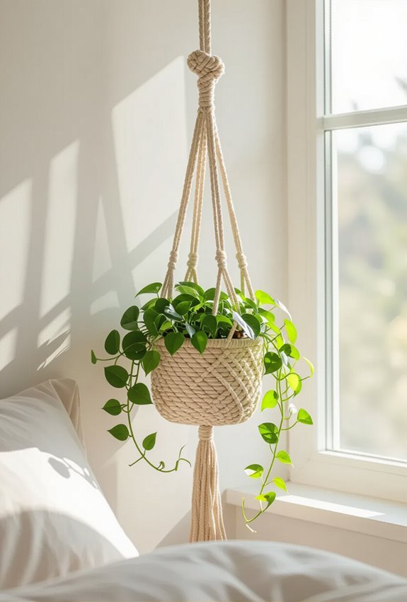 boho hanging succulent wall planters