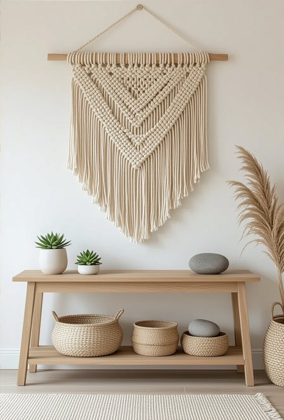 boho macram textured fringe