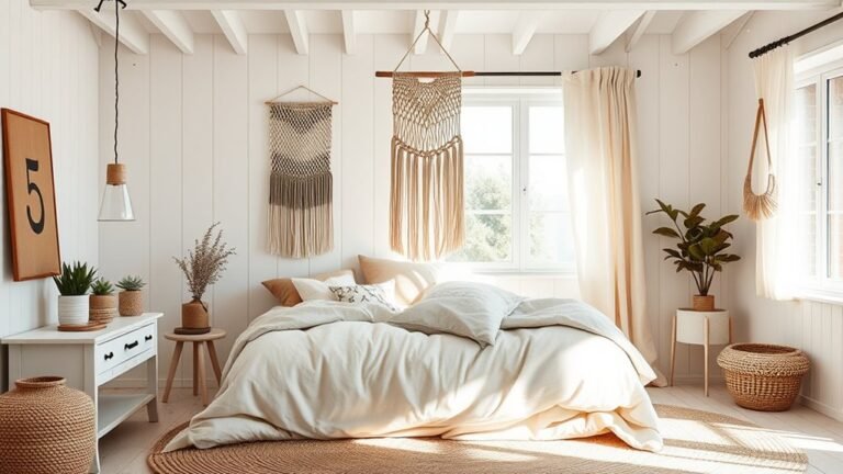 boho scandinavian bedroom inspiration