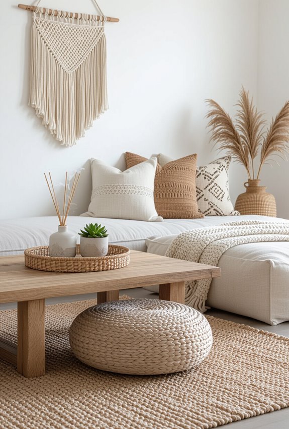boho textured cozy earthy retreat