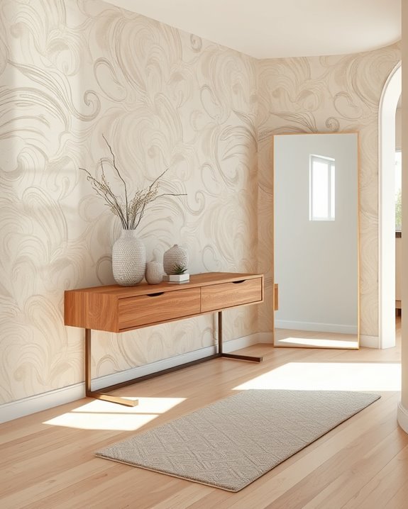 bold abstract entryway accents