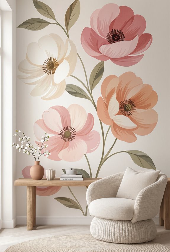 bold abstract floral energy