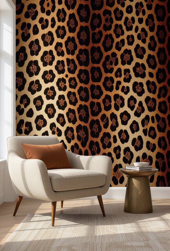 bold animal print accent