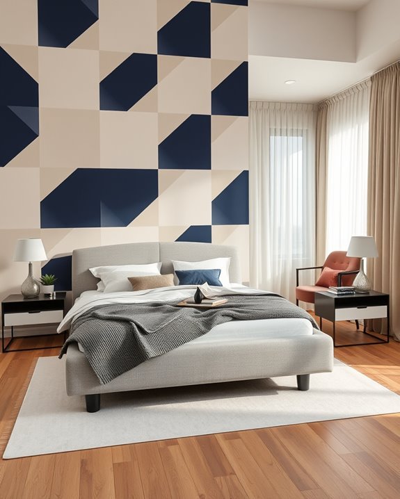 bold asymmetrical wallpaper designs