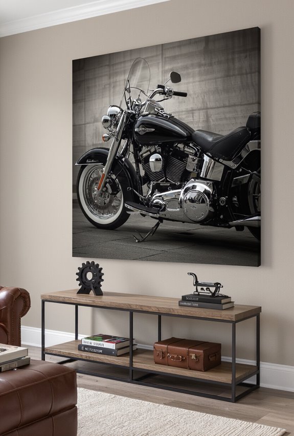 bold automotive canvas art