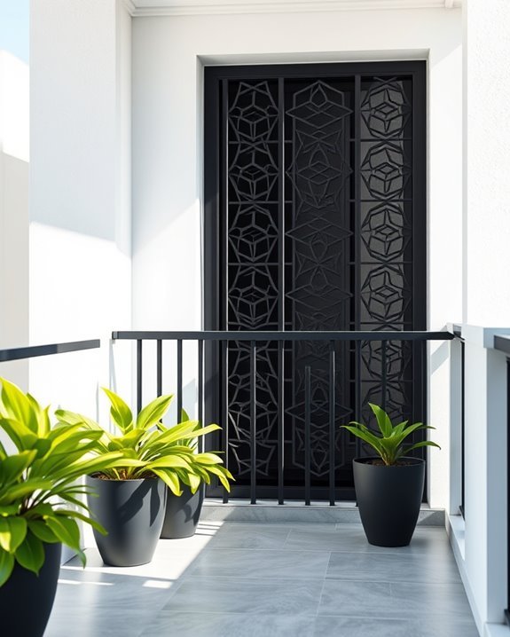 bold balcony grill designs