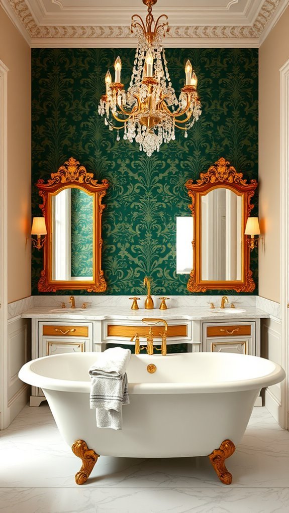 bold baroque bathroom design