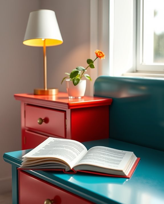 bold bedside table transformation