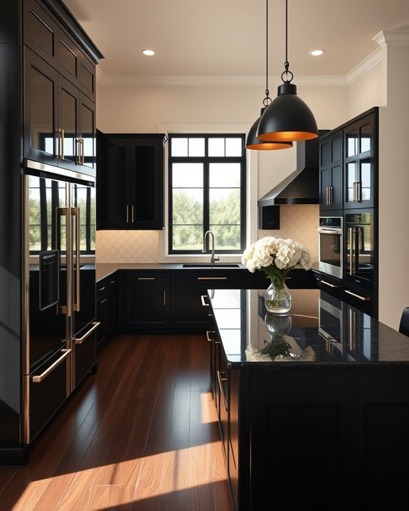 bold black and cream decor