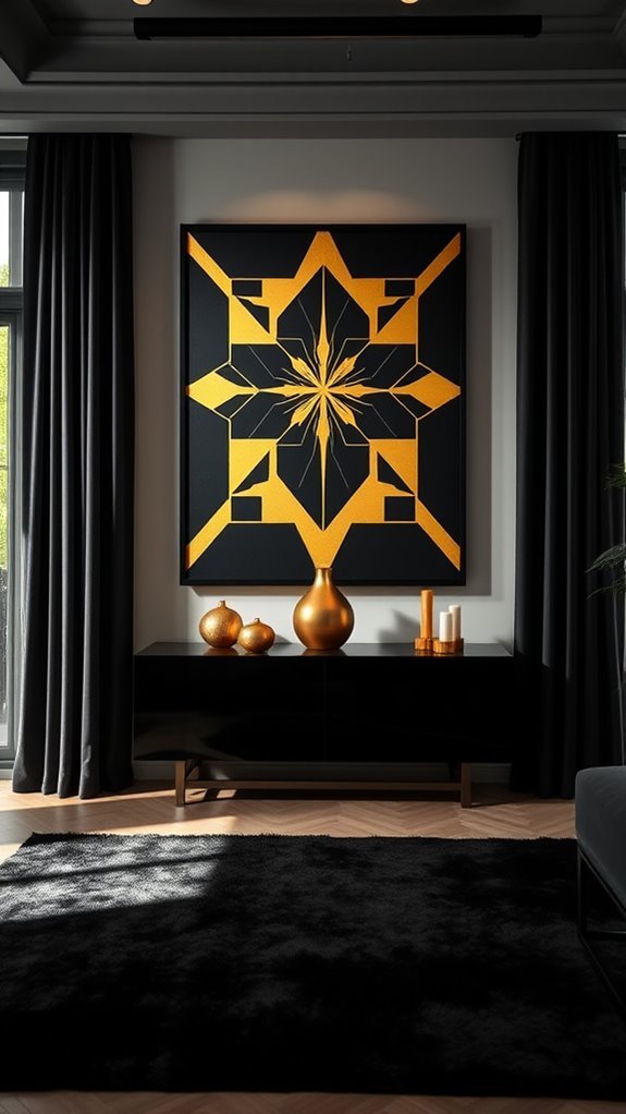 bold black and gold elegance