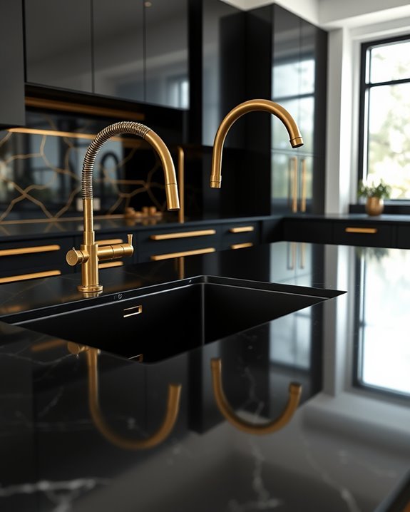 bold black and gold elegance