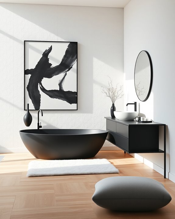 bold black and white artistry