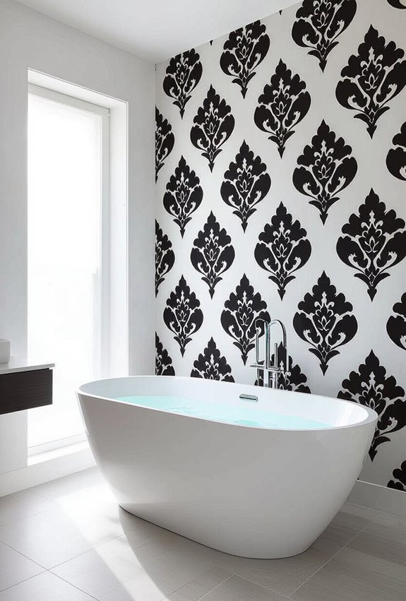 bold black and white drama