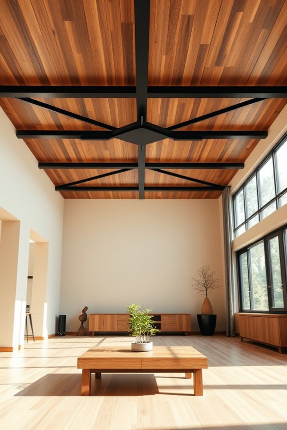 bold black and wood contrasts