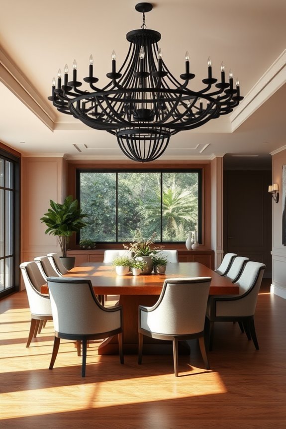 bold black chandelier elegance