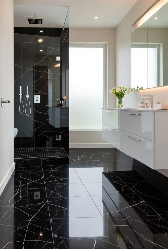 bold black granite foundation