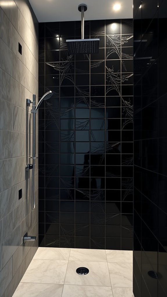 bold black tile elegance