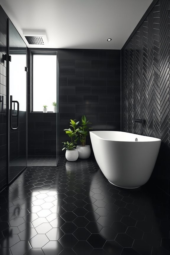 bold black tile patterns