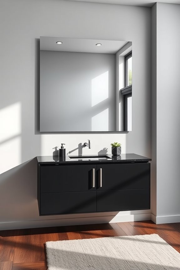 bold black vanity styles