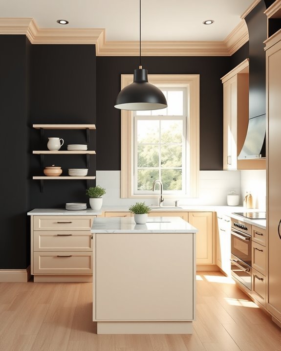 bold black wall elegance