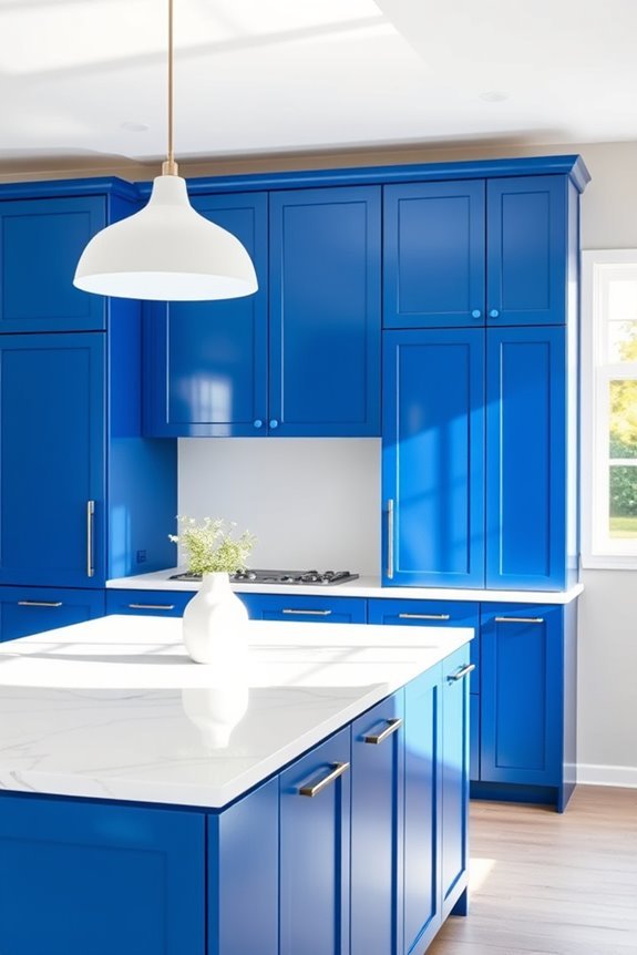 bold blue elegance illuminated
