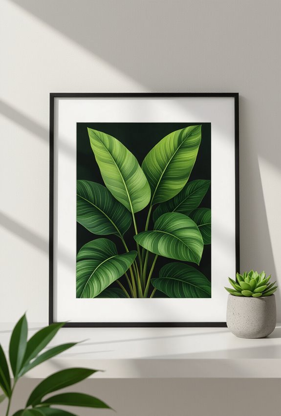 bold botanical noir contrast