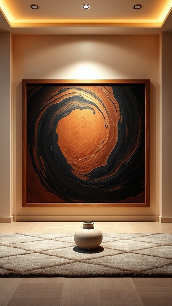 bold brown and black art